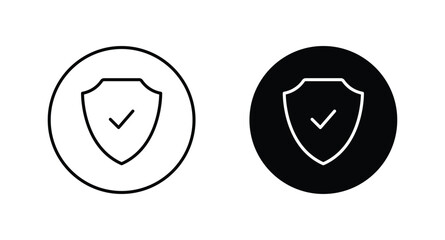 shield icon vector. Security symbol icon . Shield with check mark icon