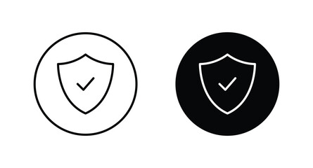 shield icon vector. Security symbol icon . Shield with check mark icon