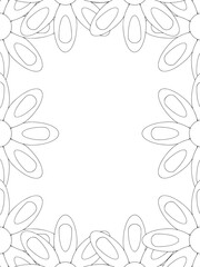 All these designs are hand-drawn and unique 
Flower Border is a Beautiful black-and-white illustration for aadult coloring book,
This is a printable Beautiful Zentangle Coloring page for KDP Interior,