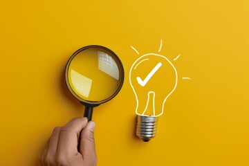 Smart Tips for Creative Ideas: Magnifying Solutions for Business Success with Light Bulb Insight and Innovation