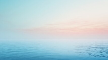 Obraz premium Serene Ocean Sunset: Minimalist Seascape Photography