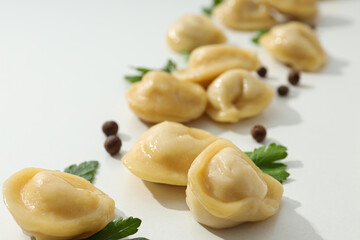 Dumplings, concept of tasty food, dough food