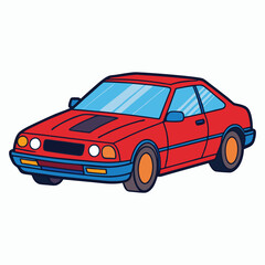 vector car design on white background