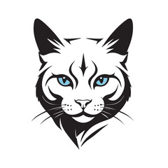 illustration of cat head