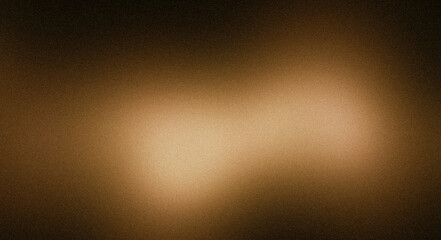 Grainy noise texture background, orange abstract vibrant glowing color gradient shape on black backdrop, dark banner poster header cover wallpaper design