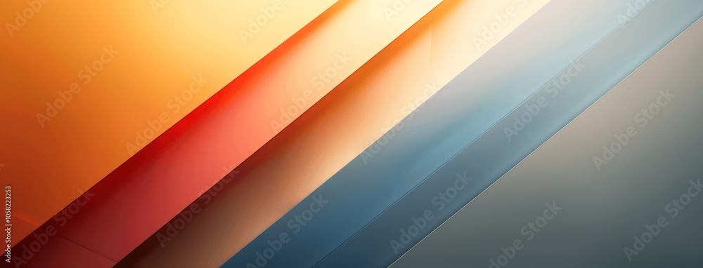 Poster minimal gradient abstract background with geometric shapes and light shadow