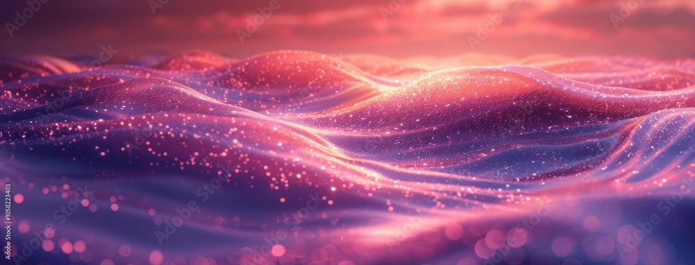 Poster tranquil abstract gradient background with glowing lights and shadows