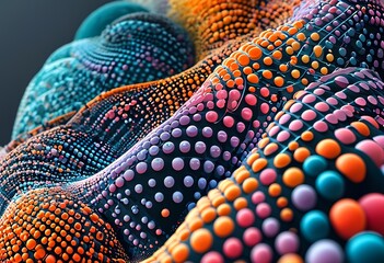 modern abstract dot matrix