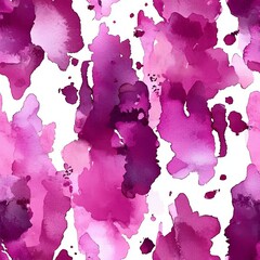 seamless pattern of watercolor splashes in shades of pink and purple, perfect for a romantic vibe