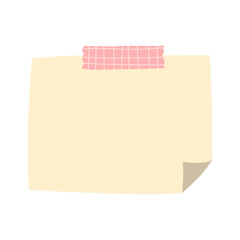 Blank Paper Note Reminder