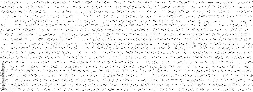 Poster Black dotted noise grid texture. Comic pixel grain pattern. Polka dot particles wallpaper. Irregular grain overlay backdrop. Grunge net speckles effect. Vector stippled halftone texture background