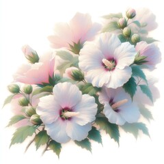 무궁화, 파스텔화 (Mugunghwa, pastel painting)