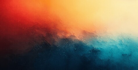 Naklejka premium Teal Orange Black Gradient Background Grainy Texture Effect Abstract Blurred Poster Banner Design Trendy Vibrant Artwork