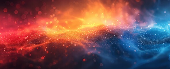 Fototapeta premium Abstract Blurred Gradient Background with Red Blue Yellow Vibrant Colors Grainy Texture High Detail High Resolution Sharp Focus Natural Light Ultra Detailed Professional Style