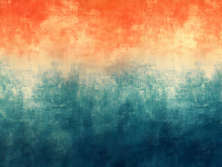 Abstract Background Orange Blue Texture Grunge Vintage Wall Design