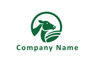 The cow logo represents a dairy or agricultural brand