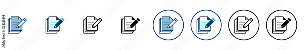 Poster note icon vector isolated on white background. taking note icon vector. edit line icon. document wri