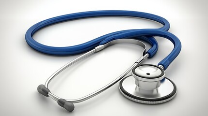 Stethoscope isolated on a white background for medical and healthcare themes