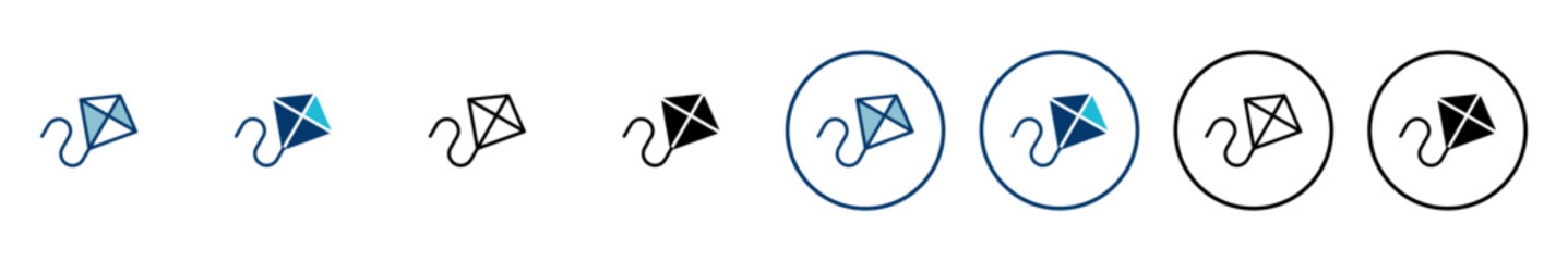 Kite icon vector isolated on white background. kite vector icon.