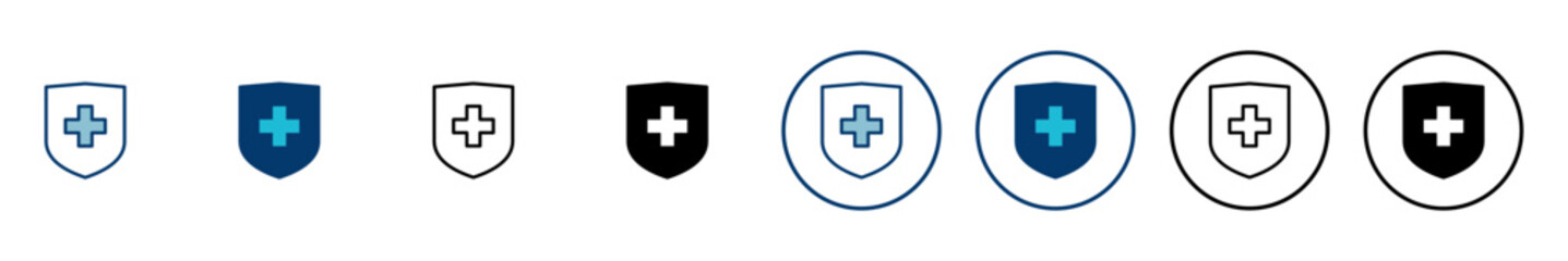 Health insurance icon vector isolated on white background. Insurance health document icon