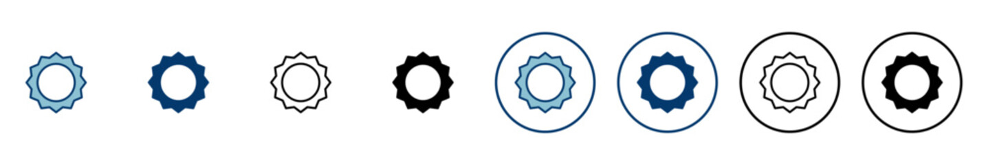 Badge icon vector isolated on white background. Awards icon. Achieve. Stamp