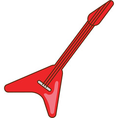 Electric Guitar Sticker