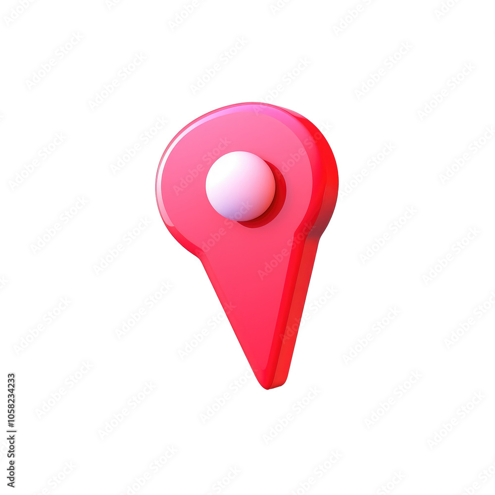 Sticker white heart in red square message bubble on transparent background