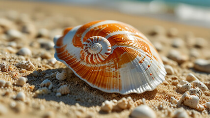 Seashell on the beach