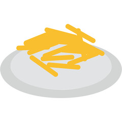 Shoestring Fries Illustration