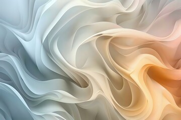 Obraz premium Delicate soft pastel abstract swirl background featuring smooth color transitions, ideal for soothing visual applications