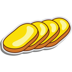 Potato Slice Sticker
