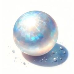 6월의 탄생석 진주, 파스텔화 (June Birthstone Pearl, pastel painting)