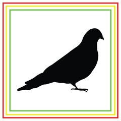 bird silhouette vector design on white background