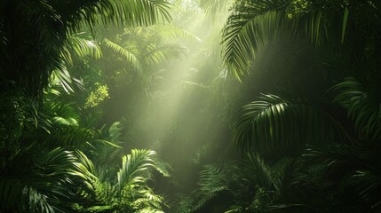 Obraz premium Lush Rainforest Canopy