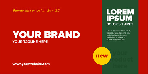 Background For Food Banner. Culinary Ads Banner Template.