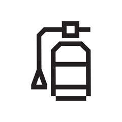 Fire extinguisher sign isolated icon graphic vector