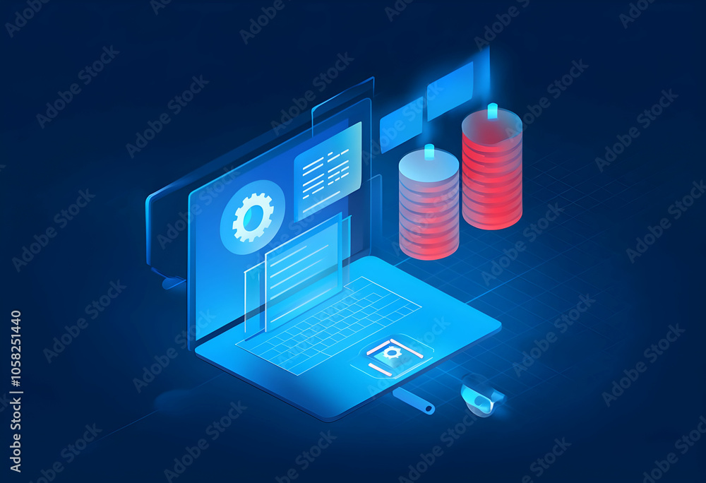 Leinwandbilder Digital documents created using future world technology. automated invoice and receipt management concept.	