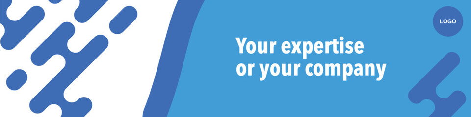 banner cover LinkedIn with line brick element
