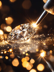 Obraz premium Diamond Showcase Art: Vibrant, Textured, and Iconic Imagery for Production and Display