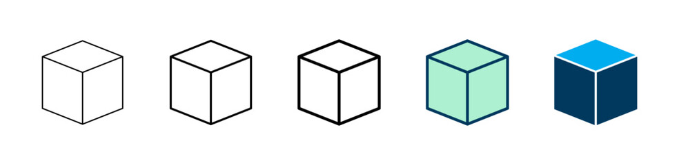 Box icon logo design. box sign and symbol, parcel, package