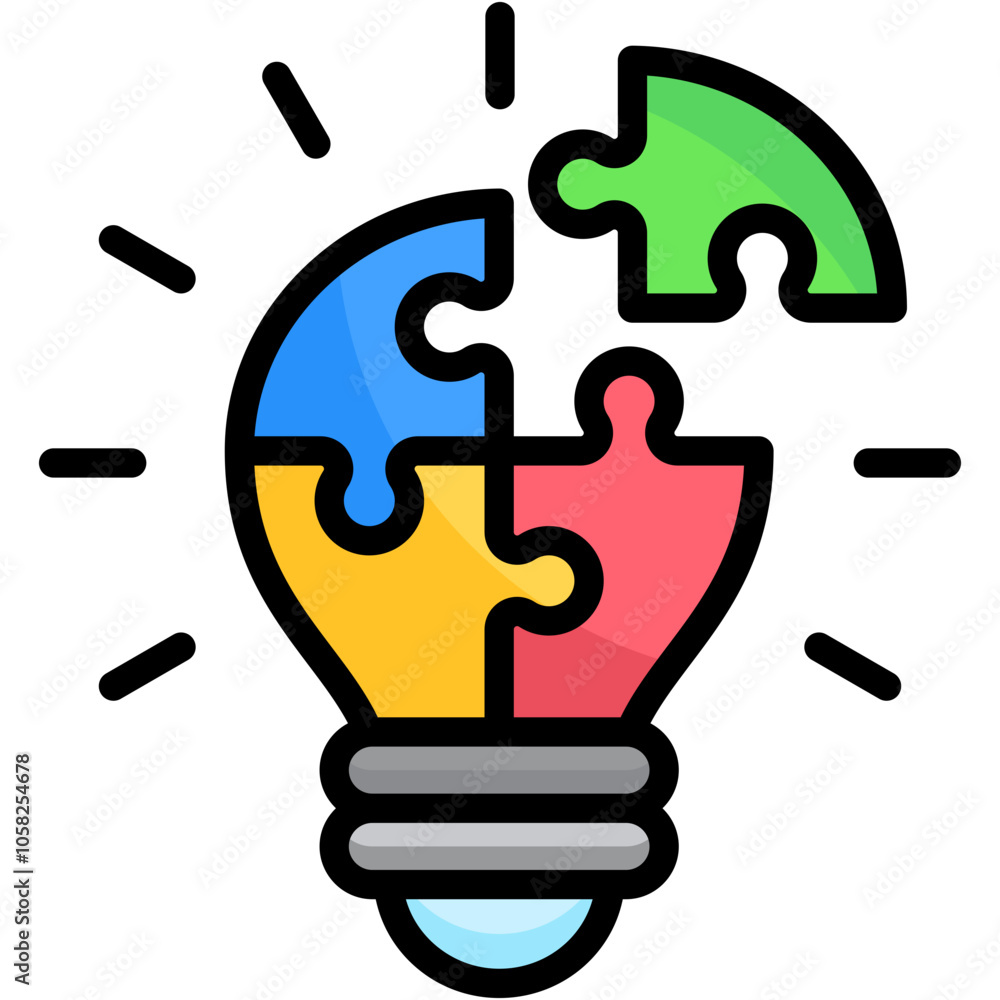 Poster problem solving icon