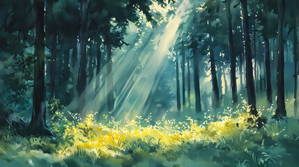 Fototapeta premium sunlight through the window