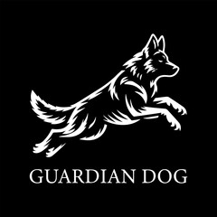 jumping dog vector illustration 