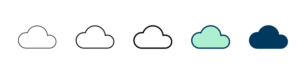 Cloud icon logo design. cloud sign and symbol