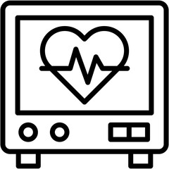 Fototapeta premium Heart Rate Icon