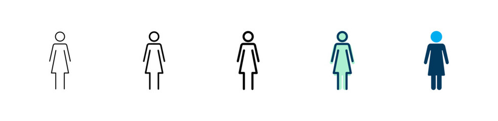 Female icon logo design. woman sign and symbol