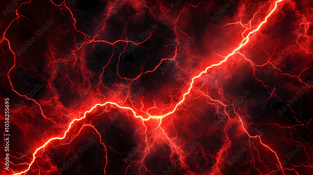 Poster red lightning abstract background texture