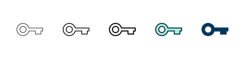 Key icon logo design. Key sign and symbol.
