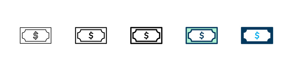 Money icon logo design. Money sign and symbol