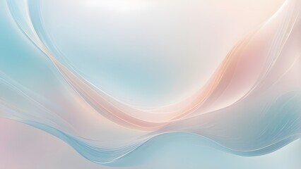 Soft Flowing Abstract Waves in Pastel Hues background with Gentle Lighting and Minimalist Aesthetic for Serenity .